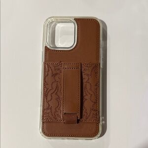 Brown Never Used iPhone 16 Pro Max Leather Phone Walli Case with Stand